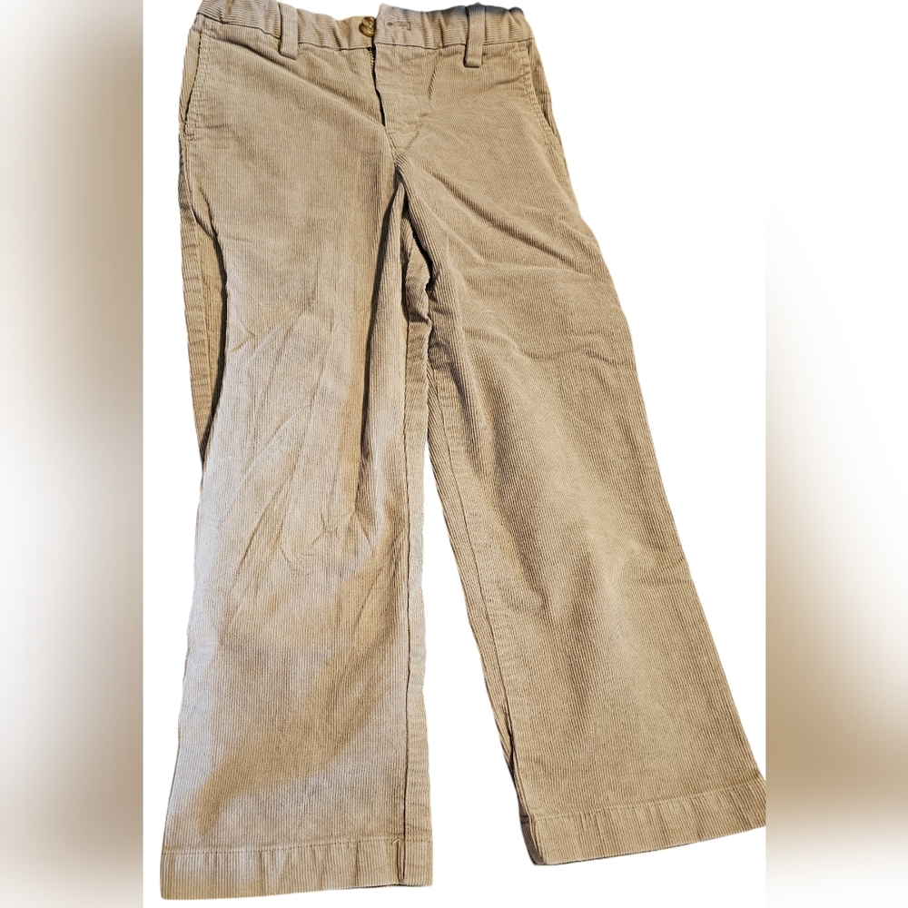 Vineyard Vines Corduroy Pants VV Cords Tan Sand Boy's Size 6 EUC
